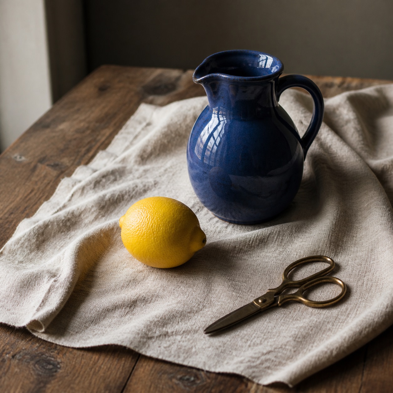 Finished still-life photograph in window light