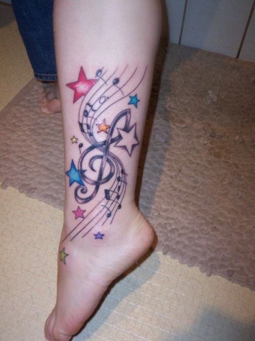 Sound wave tattoo