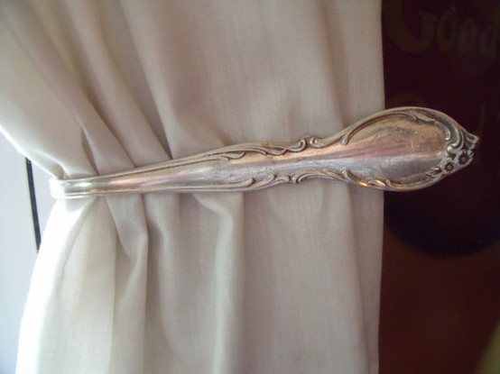 Unique window curtain tieback