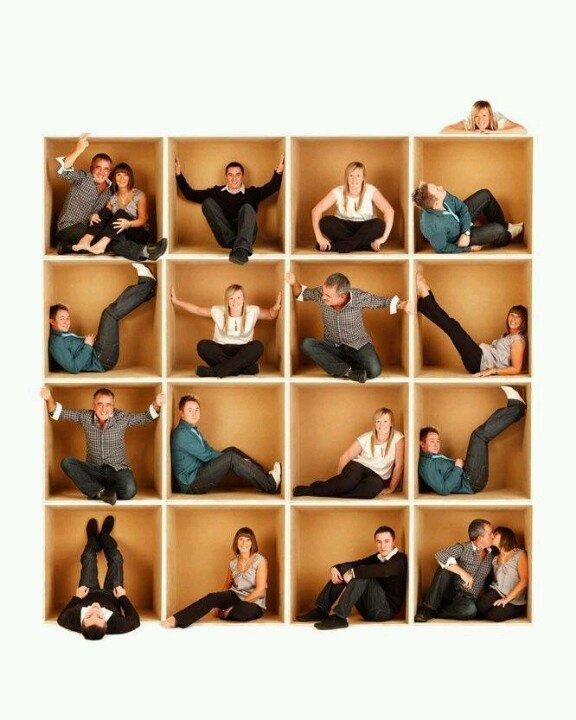 Vertical family portrait