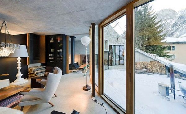 Interior living space of Villa Vals