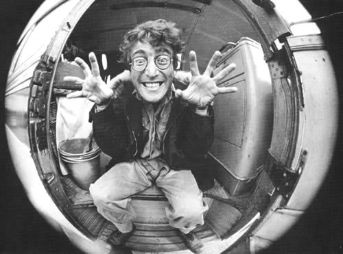 John Lennon in a rare candid photograph