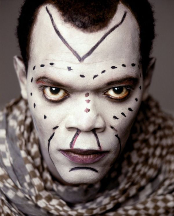 Samuel L. Jackson with face paint