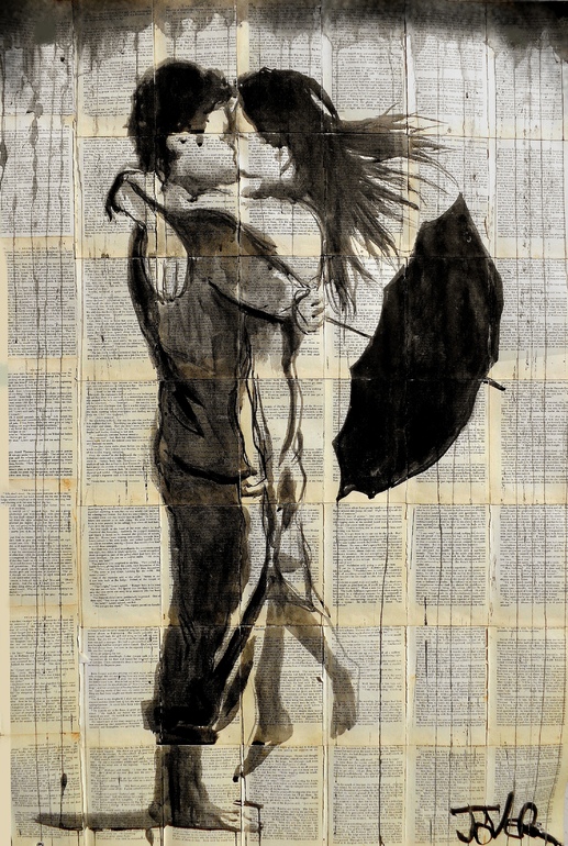 Loui Jover romantic ink silhouette