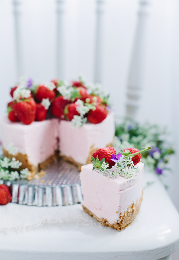 Frosted cake with soft shadows