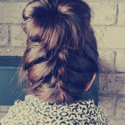 Updo street fashion hair