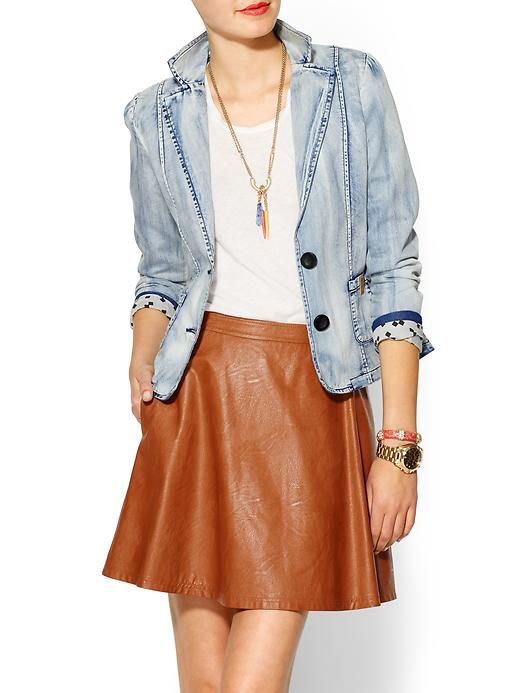 Blazer and mini with boots