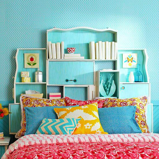 Creative DIY headboard bedroom design