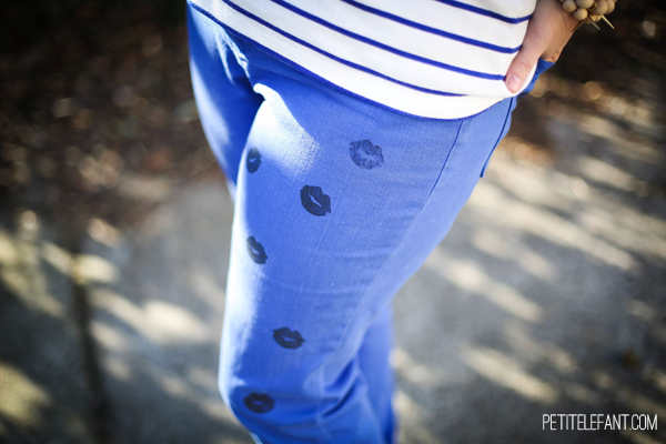 Cut-off and hemmed jean shorts DIY