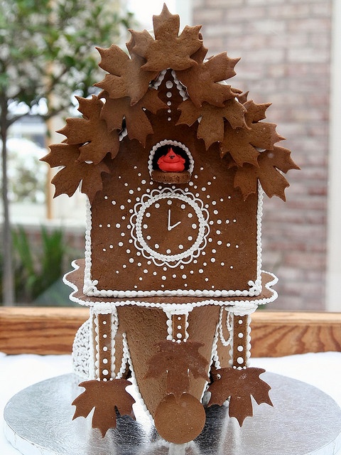 Festive gingerbread house