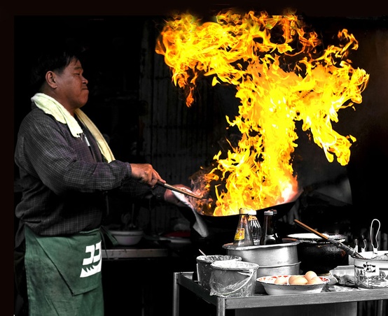 Street food close-up