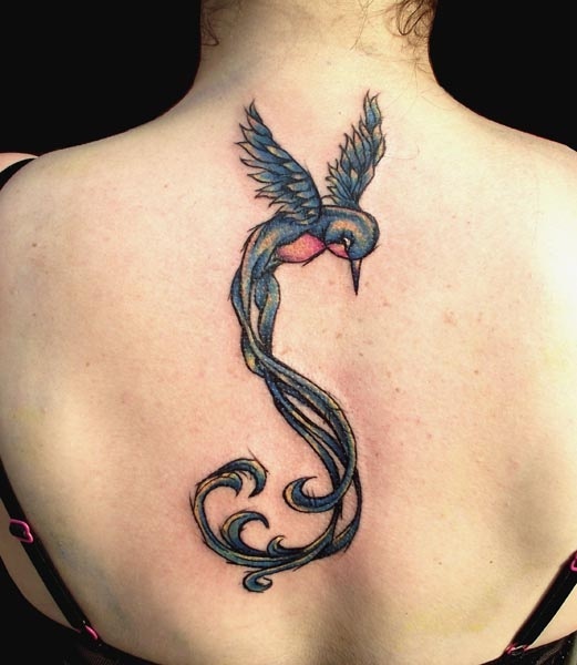 Hummingbird tattoo idea 8