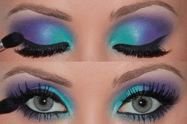 Warm eyeshadow for green eyes