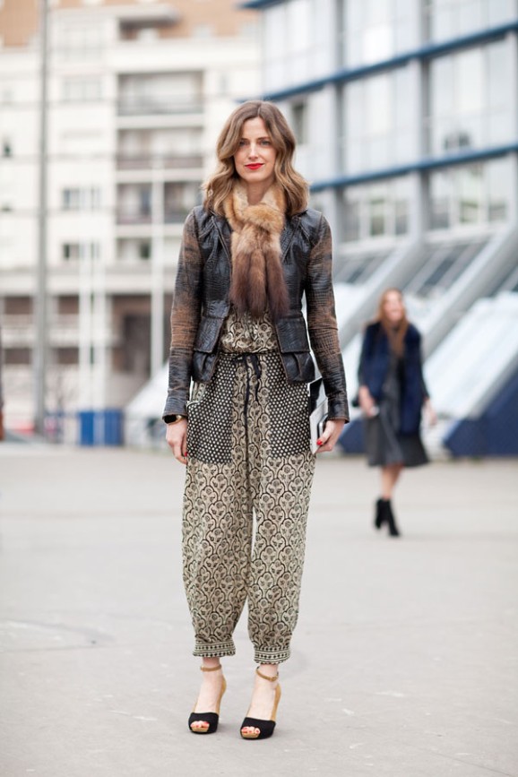 Street fashion portrait emphasizing tailored proportions