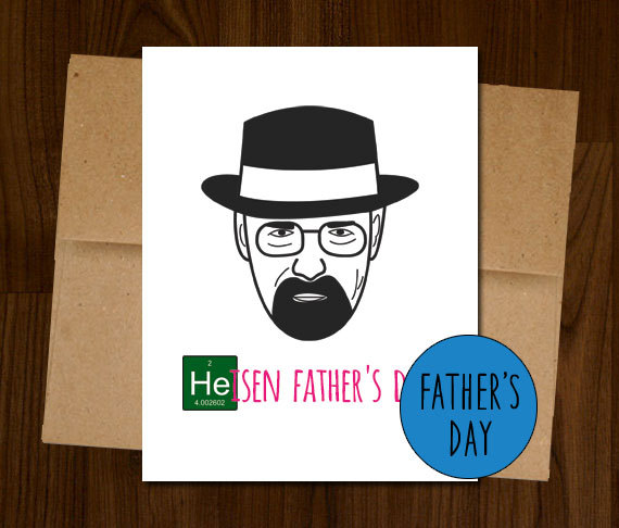 Recipe or food Father's Day card