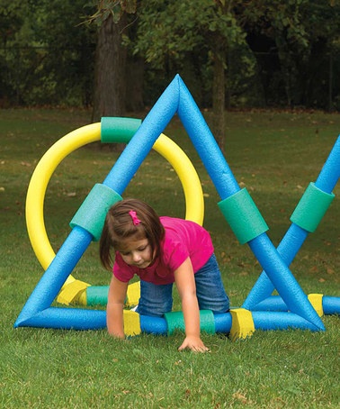 Finished pool noodle crafts for children