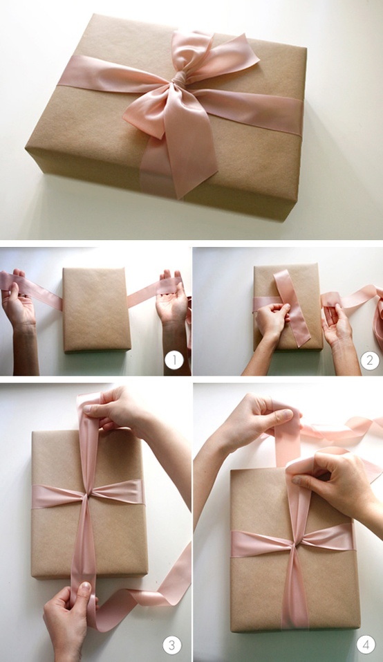 Ribbon gift bow variation