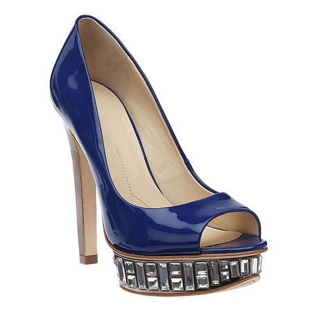 Crystal embellished party heels