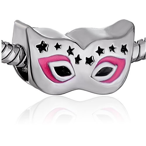 Silver charm against white seamless