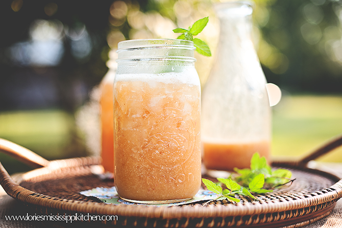 Vanilla peach cooler