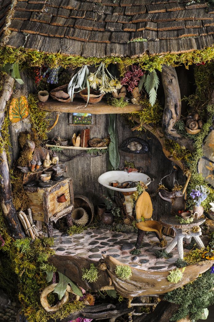 Miniature garden with fine details