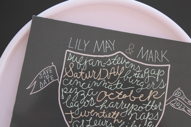 Horizontal photo save-the-date layout