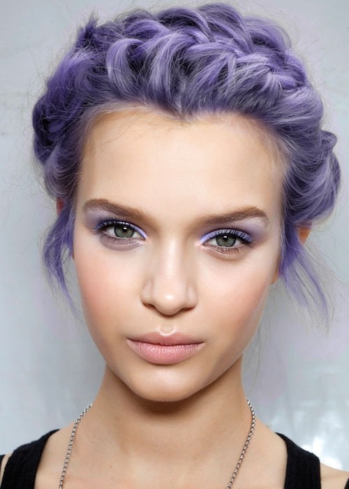 Vivid fashion hair color from orange to violet
