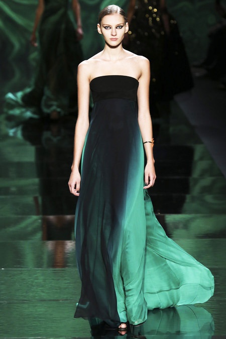 Emerald green final winter look