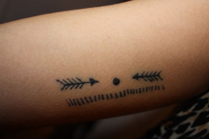 Arrow tattoo placement inspiration