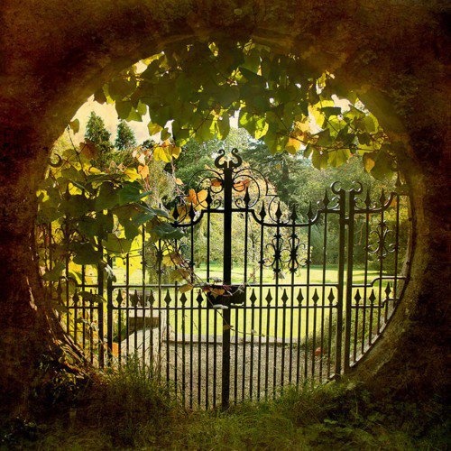 Compact decorative garden gate