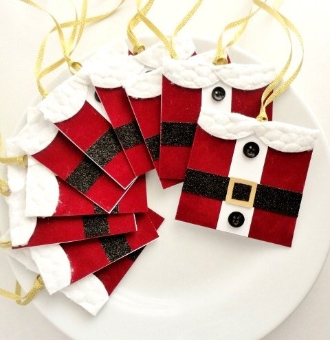 Finished Christmas tag set