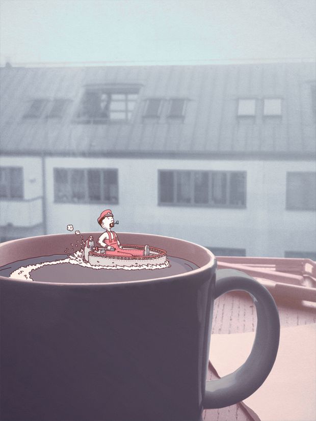 Johan Thörnqvist dreamy photo-based illustration