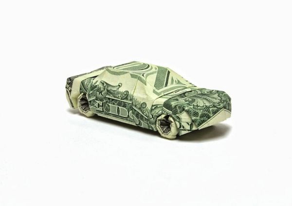 Dollar origami model by Won Park