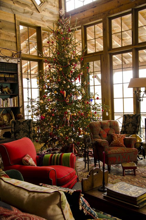 Christmas tree and lights