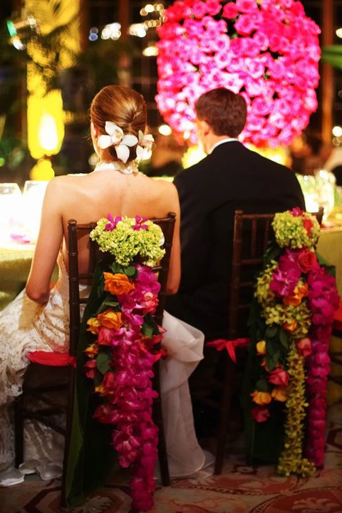 Wedding seating decoration idea