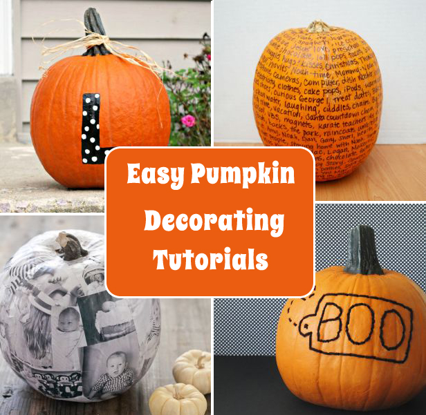 pumpkin decorating tutorials