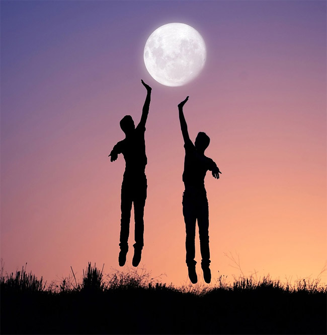 Moon illusion photograph by Adrian Limani