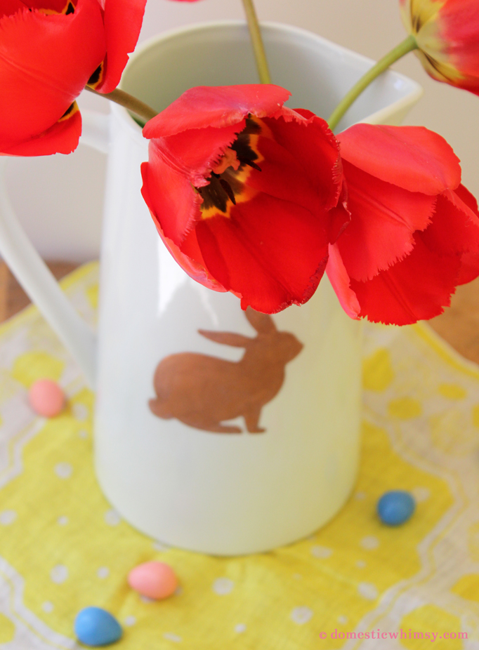 Painted bunny craft