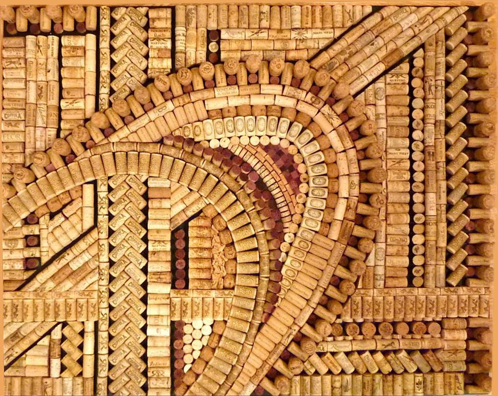 Wine cork recycling craft idea