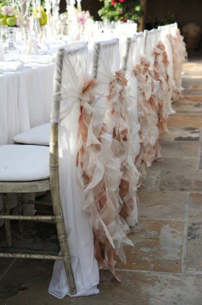 Wedding chair with greenery