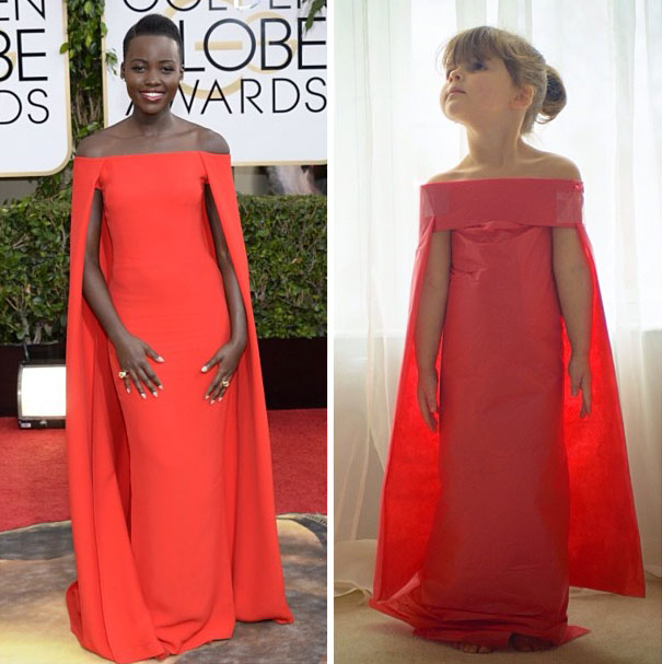 Stylish handmade paper gown