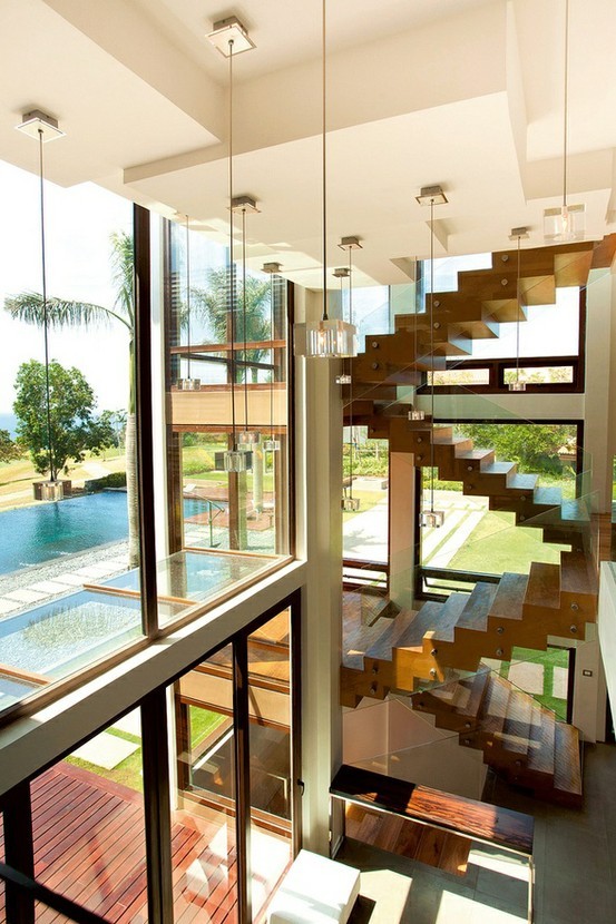Spiral staircase interior