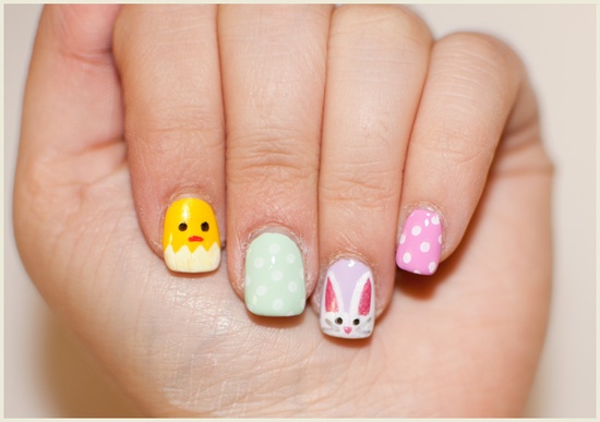 Easter pastel nail art set