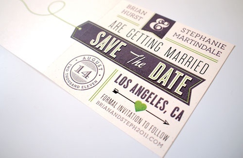 Compact save-the-date design