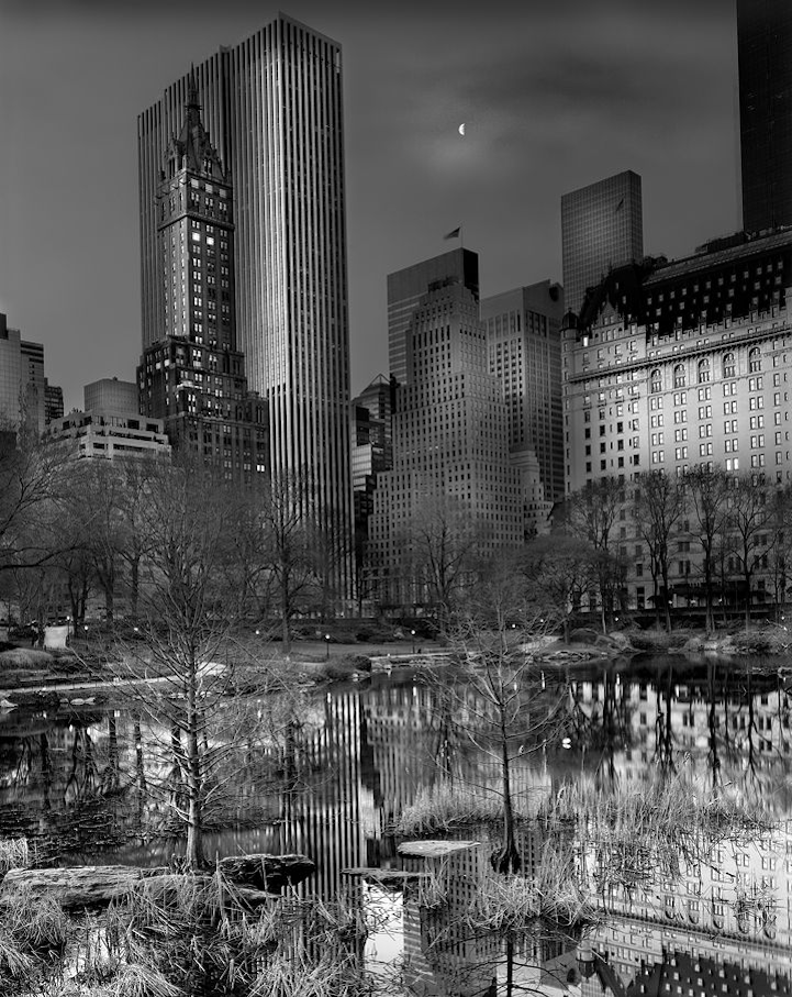 Haunting Central Park night photograph