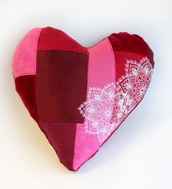 Embroidered patchwork panel