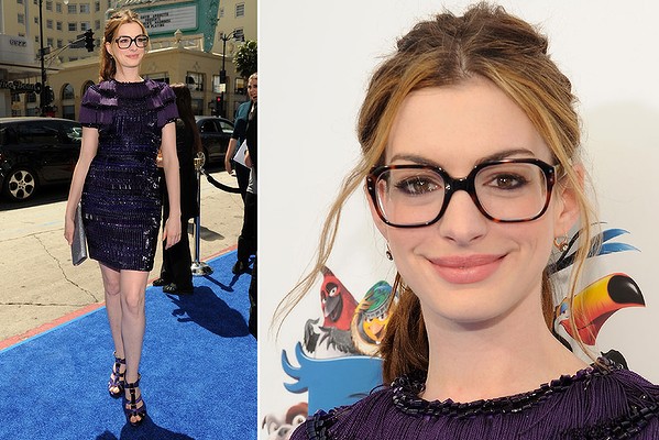 Street style eyeglasses on a well-known face