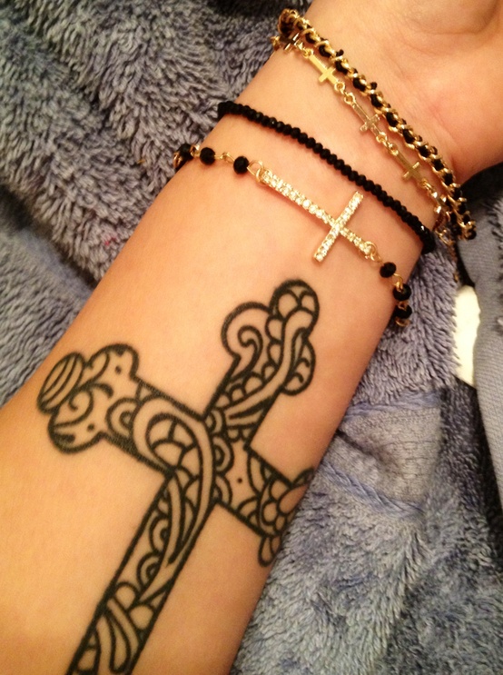Cross tattoo design example 13