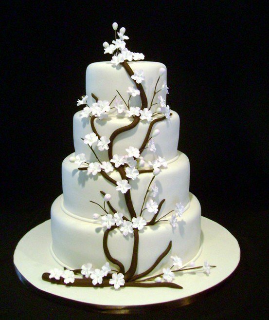 wedding-cakes01 Floral wedding cake idea
