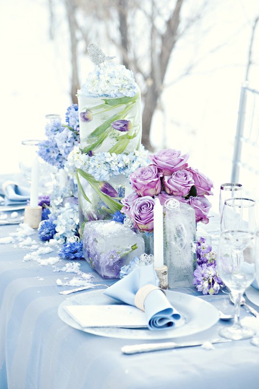 Creamy winter place setting inspiration
